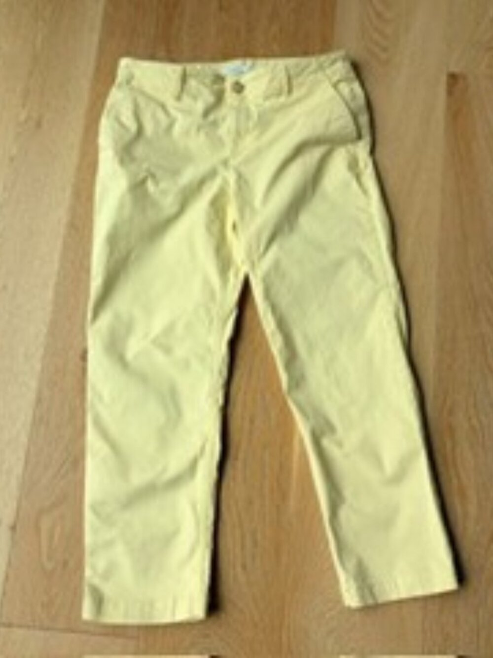 LOFT The Slim Yellow Stretch Pants, Size 8
